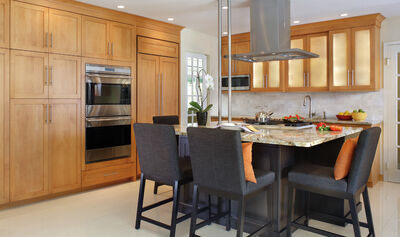 Marrying wood with stainless steel