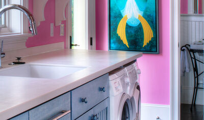 Colorful Custom Cabinets for Your Laundry Room
