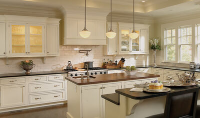 Open and Airy Contemporary Kitchen Cabinets