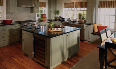 Kitchen Cabinets with Flirtatious Finishes