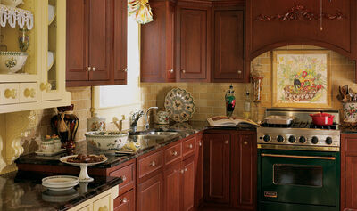 Traditional Kitchen with Delicate Ornate Style